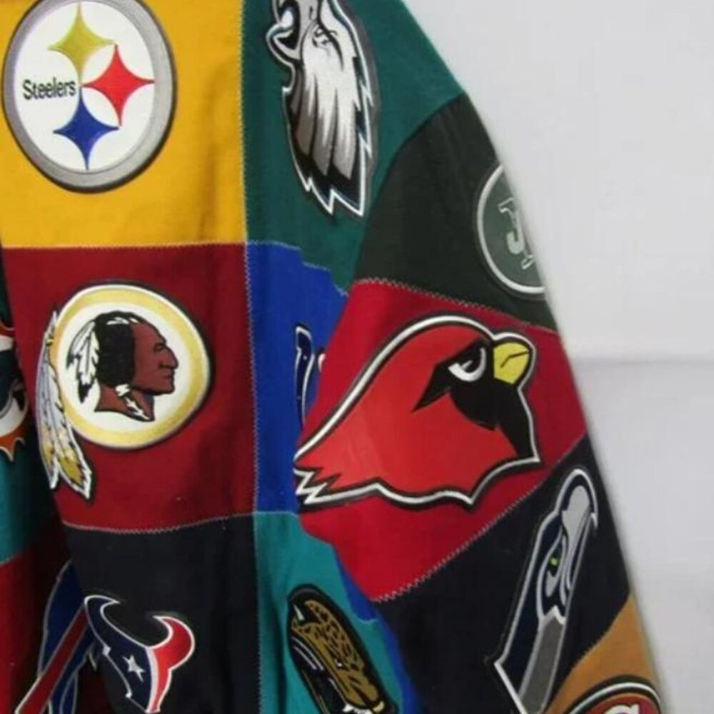 Men's Jeff Hamilton NFL Wool/Leather Varisty Jacket Size XL - Picture 7 of 14